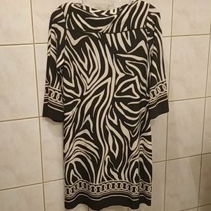 Vintage look animal print dress